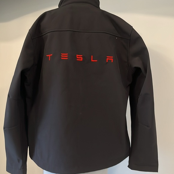 Brand New Tesla Corp jacket embroidered logo & back inside/outside pocket XL - Picture 7 of 14